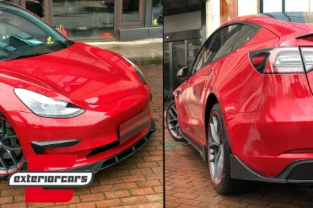 Bodykit Aero Carbon look / Tesla Model 3 (2017-), CBTSLM3CF