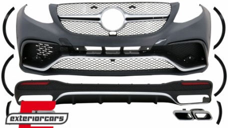 Bodykit AMG dizajn (crna/chrome) / Mercedes GLE W166 SUV (2015-2018), CBMBGLEW166BCC