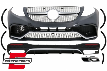 Bodykit AMG dizajn (crna/chrome) / Mercedes GLE W166 SUV (2015-2018), CBMBGLEW166BCC