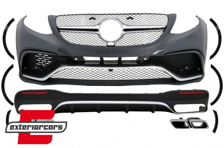 Bodykit AMG dizajn (crna/chrome) / Mercedes GLE W166 SUV (2015-2018), CBMBGLEW166BCC
