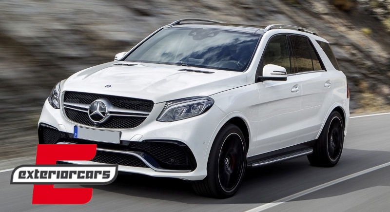 Bodykit AMG dizajn (crna/chrome) / Mercedes GLE W166 SUV (2015-2018), CBMBGLEW166BCC