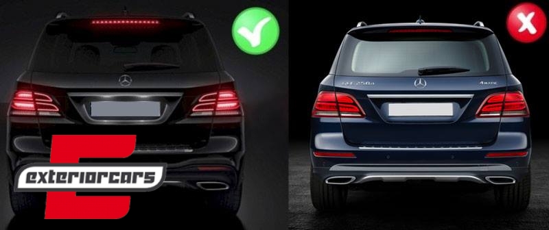 Bodykit AMG dizajn (crna/chrome) / Mercedes GLE W166 SUV (2015-2018), CBMBGLEW166BCC