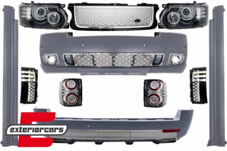 Bodykit Autobiography dizajn (crna/srebrna) / Land Range Rover Vogue L322 (2002-2009), COCBRRVL322BS