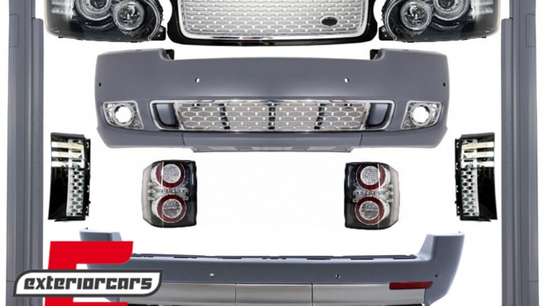 Bodykit Autobiography dizajn (crna/srebrna) / Land Range Rover Vogue L322 (2002-2009), COCBRRVL322BS