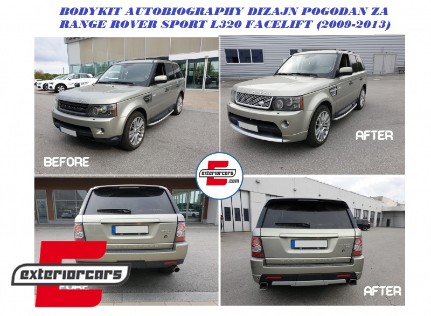 Bodykit Autobiography dizajn / Land Range Rover Sport L320 Facelift (2009-2013), CBRRSFL