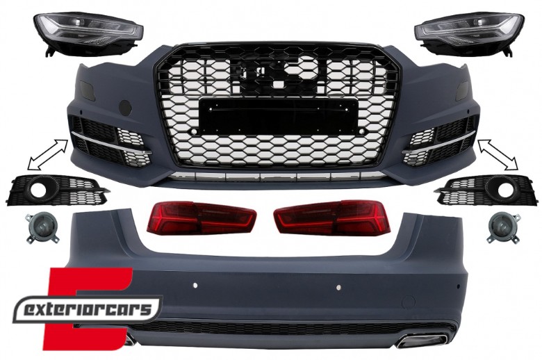 Bodykit Facelift S line dizajn / Audi A6 C7 4G limuzina (2011-2017), COCBAUA64GRSB