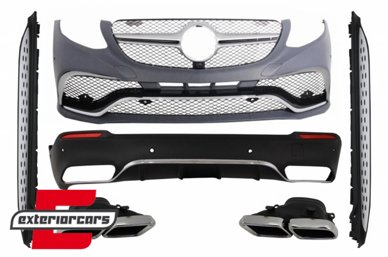 Bodykit GLC63 AMG dizajn & bočne stepenice / Mercedes GLC SUV X253 (2015-07.2019), COCBMBGLCX253RR