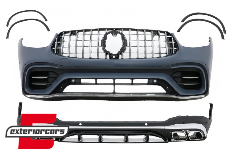 Bodykit GLC63 AMG dizajn (chrome) / Mercedes GLC SUV Facelift X253 (2020-), CBMBGLCX253FAMGCH