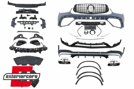 Bodykit GLC63 AMG dizajn (chrome) / Mercedes GLC SUV Facelift X253 (2020-), CBMBGLCX253FAMGCH