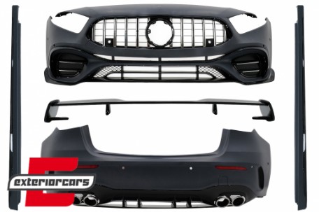 Bodykit & krovni spojler A45 AMG dizajn / Mercedes A-klasa W177 Hatchback (2018-12.2022), CBMBW177AMGH