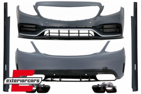 Bodykit & nastavci auspuha C63s Edition 1 dizajn / Mercedes C-klasa W205 limuzina (2014-2020), COCBMBW205AMGFLTY