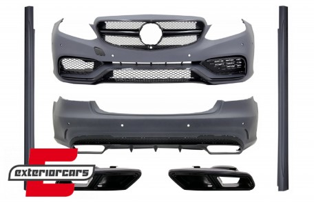 Bodykit & nastavci auspuha E63 AMG dizajn (piano crna) / Mercedes E-klasa W212 Facelift (2013-2016), COCBMBW212FAMGBS65