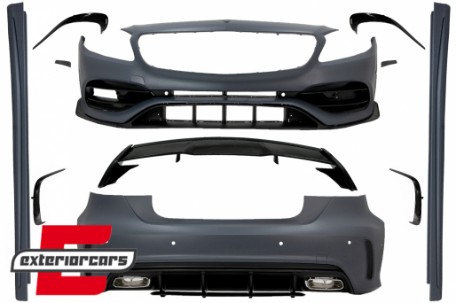 Bodykit & nastavci auspuha & krovni spojler A45 AMG dizajn / Mercedes A-klasa W176 (2012-2018), COCBMBW176AMGTS