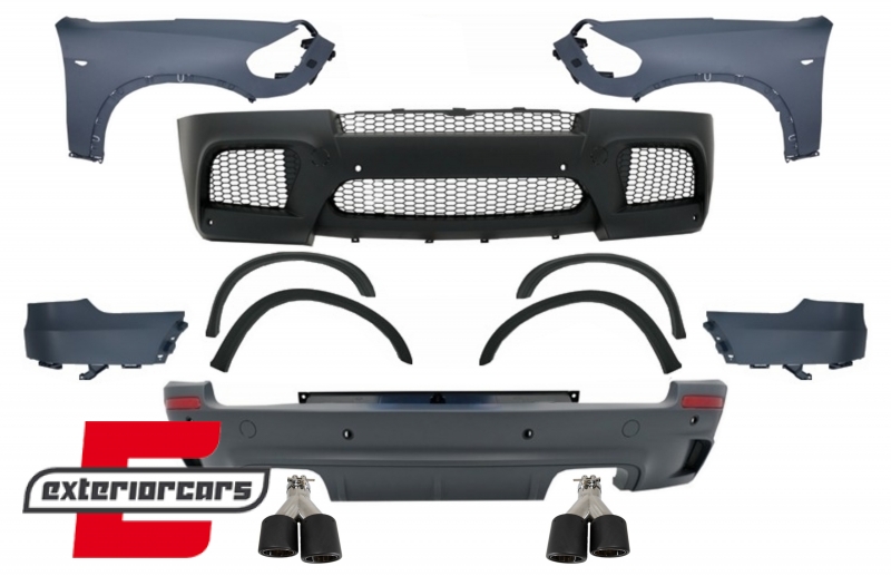 Bodykit & prednji blatobrani & nastavci auspuha X5M M-dizajn / BMW X5 E70 (2007-2013), COCBBME70MFFGJET24