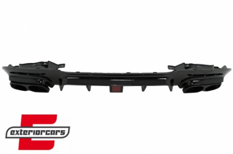 Bodykit prednji lip & difuzor zraka (piano crna) / Mercedes S-klasa W222 Facelift S65 S63 (07.2017-08.2020), CBMBW222S63FB