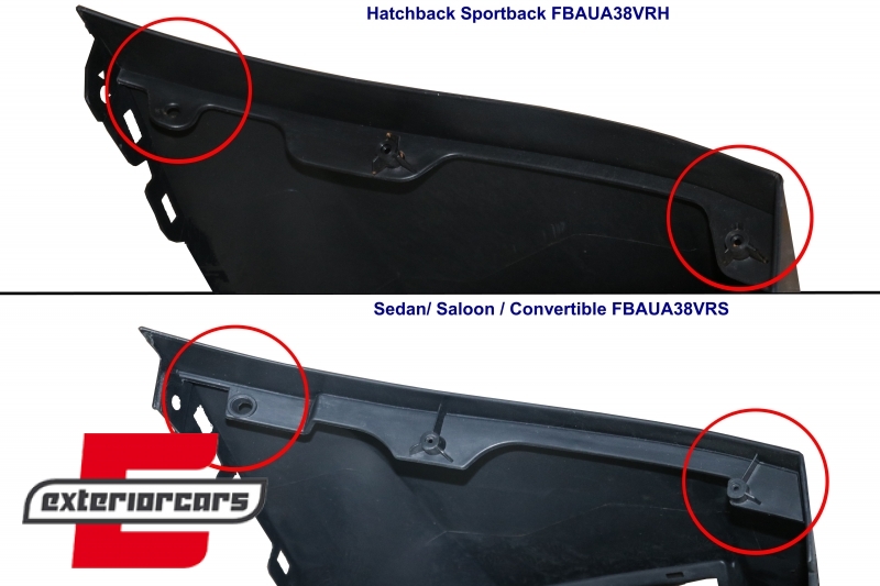 Bodykit RS3 dizajn / AUDI A3 8V Limuzina Cabrio (2012-2015), COCBAUA38VRSRD