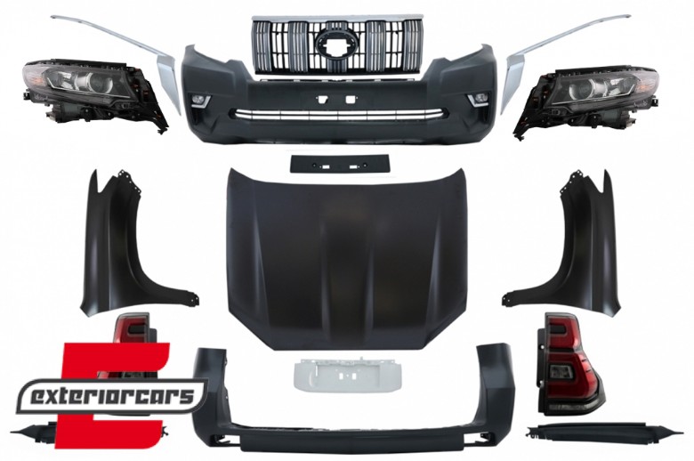Bodykit za pretvorbu iz 2010 u 2018 Facelift model / Toyota Land Cruiser Prado FJ150 (2009-2017), CBTOPFJ150VX
