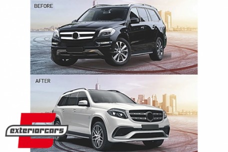 Bodykit za pretvorbu u 2016 GLS63 AMG dizajn / Mercedes GL-klasa X166 (2012-2016), CBMBX166NL