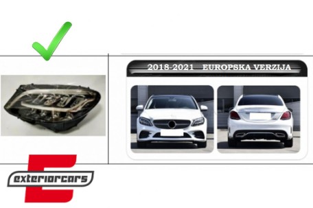 Bodykit za pretvorbu u C-klasa W206 C63 AMG dizajn / Mercedes C-klasa W205 Facelift (2018-2021), CBMBW205FNL