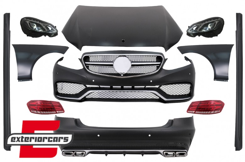 Bodykit za pretvorbu u Facelift E63 AMG dizajn / Mercedes E-klasa W212 (2009-2012), CBMBW212AMGNL