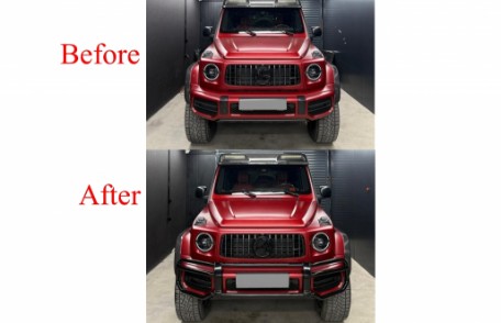 BullBar (piano crna) / Mercedes G-klasa Facelift W463 (2018-), BBMBW464BB
