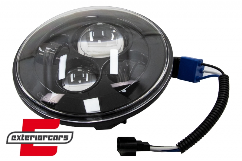 CREE LED prednji farovi 7inch (crna) / Jeep Wrangler JK TJ LJ Land ROVER Defender Mercedes W463, HLU7INCHLYA