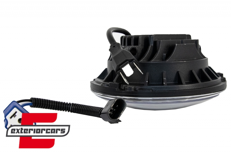 CREE LED prednji farovi 7inch (crna) / Jeep Wrangler JK TJ LJ Land ROVER Defender Mercedes W463, HLU7INCHLYA