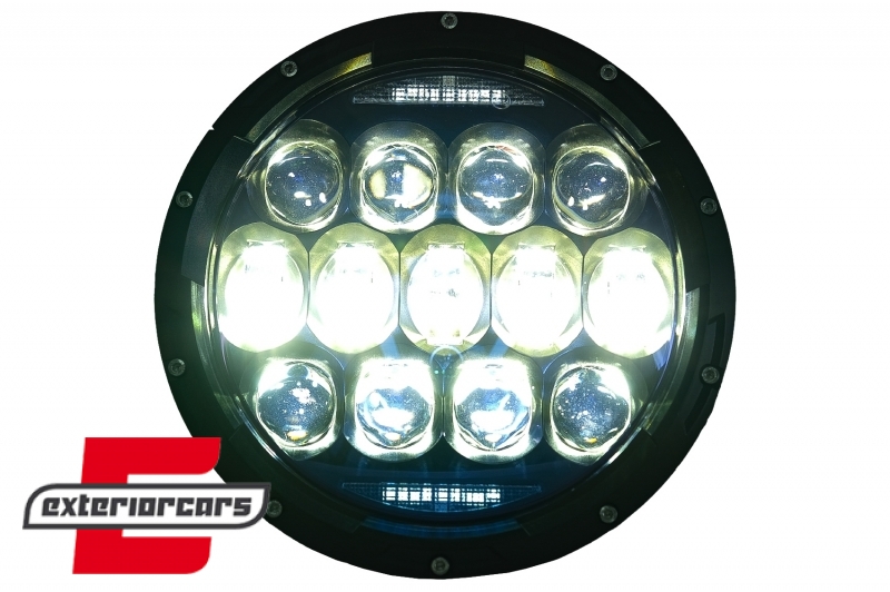 CREE LED prednji farovi Amber Halo DRL 7 Inch / Jeep Wrangler TJ & JK (1997-2018), HLU7INCHLN1