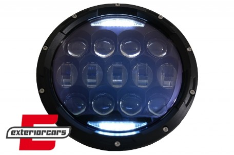 CREE LED prednji farovi Amber Halo DRL 7 Inch / Jeep Wrangler TJ & JK (1997-2018), HLU7INCHLN1