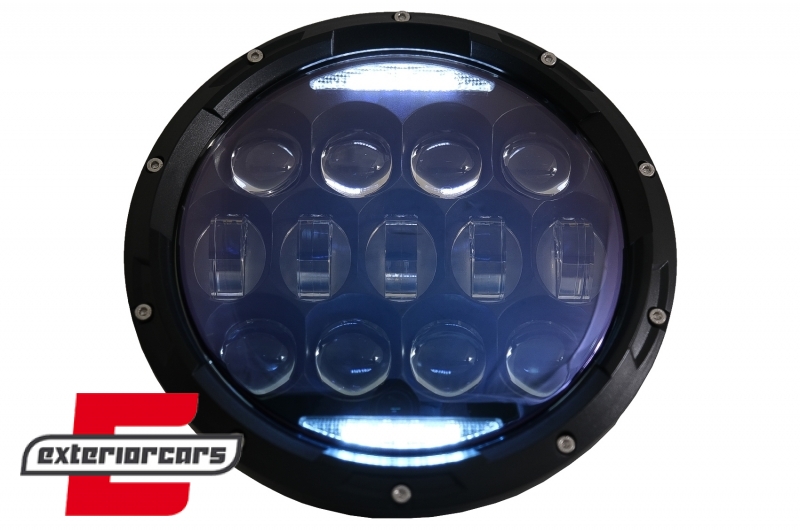 CREE LED prednji farovi Amber Halo DRL 7 Inch / Jeep Wrangler TJ & JK (1997-2018), HLU7INCHLN1