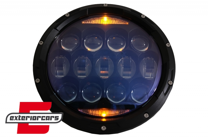 CREE LED prednji farovi Amber Halo DRL 7 Inch / Jeep Wrangler TJ & JK (1997-2018), HLU7INCHLN1