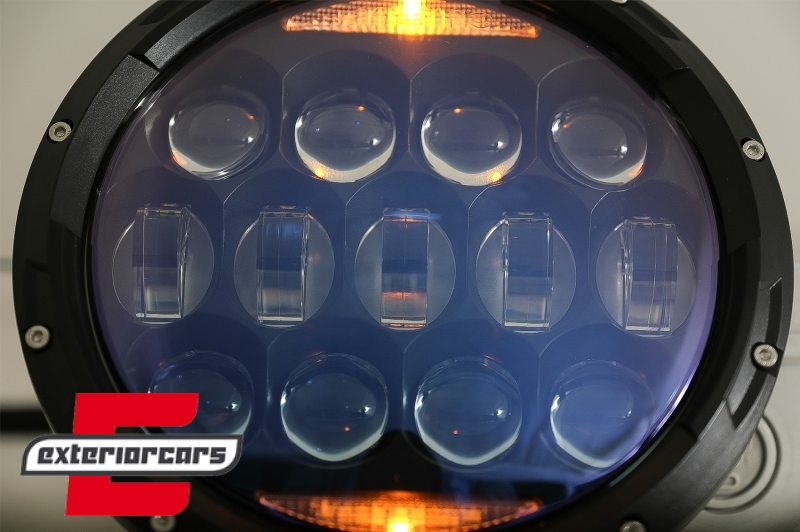 CREE LED prednji farovi Amber Halo DRL 7 Inch / Jeep Wrangler TJ & JK (1997-2018), HLU7INCHLN1