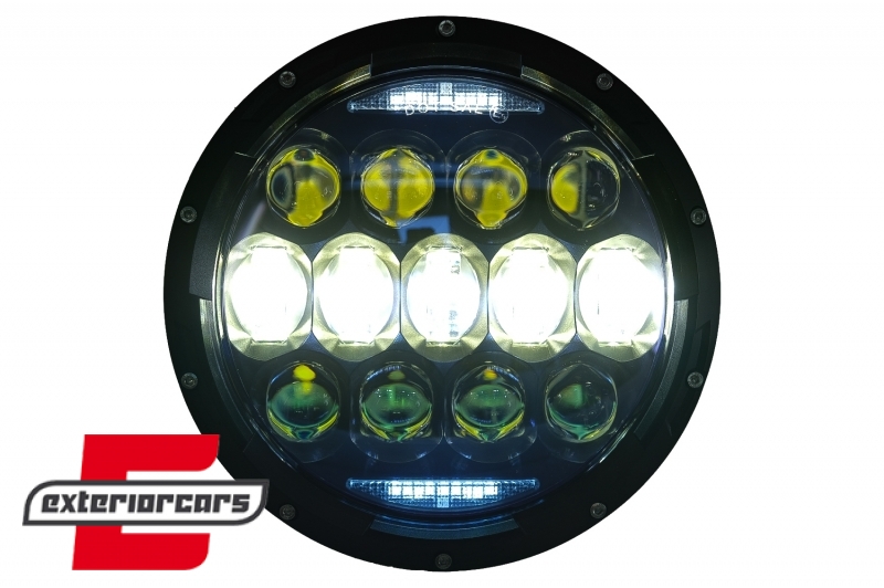 CREE LED prednji farovi Amber Halo DRL 7 Inch / Jeep Wrangler TJ & JK (1997-2018), HLU7INCHLN1