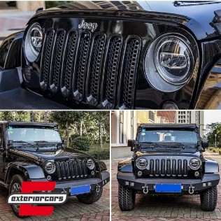 CREE LED prednji farovi Angel Eye DRL 5 Stars dizajn / Jeep Wrangler JK TJ LJ JL (1997-2017), HLU7INCHJ8
