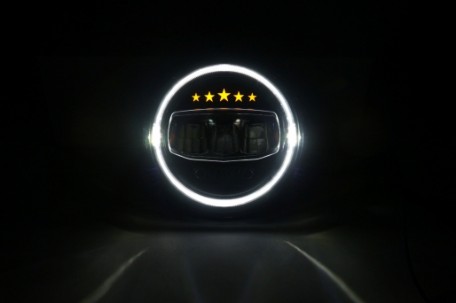 CREE LED prednji farovi Angel Eye DRL 5 Stars dizajn / Jeep Wrangler JK TJ LJ JL (1997-2017), HLU7INCHJ8
