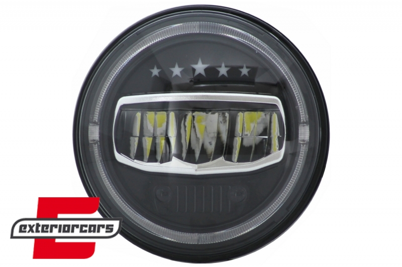 CREE LED prednji farovi Angel Eye DRL 5 Stars dizajn / Jeep Wrangler JK TJ LJ JL (1997-2017), HLU7INCHJ8