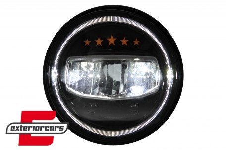 CREE LED prednji farovi Angel Eye DRL 5 Stars dizajn / Jeep Wrangler JK TJ LJ JL (1997-2017), HLU7INCHJ8