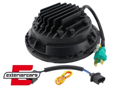 CREE LED prednji farovi (crna) (7 Inch) / Jeep Wrangler JK (2007-2017) Mercedes G-klasa W463 (1989-2017) Land Rover Defender, HLU7INCHG