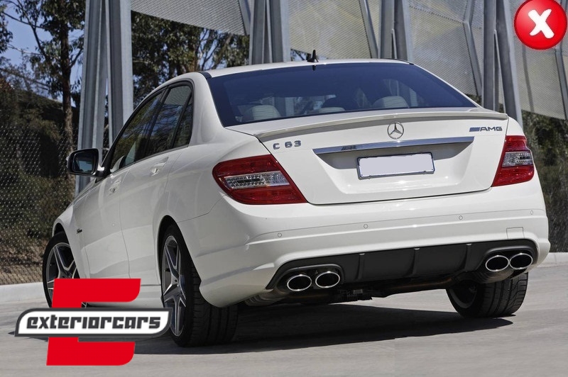 Difuzor zraka C63 AMG dizajn (mat crna) / Mercedes C-klasa W204 C204 AMG Sport Line (2011-2014) Limuzina Coupe, RDMBW204F