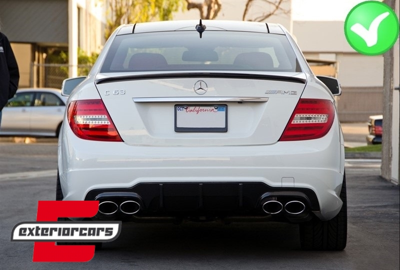 Difuzor zraka C63 AMG dizajn (mat crna) / Mercedes C-klasa W204 C204 AMG Sport Line (2011-2014) Limuzina Coupe, RDMBW204F