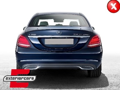 Difuzor zraka C63 AMG dizajn / MERCEDES C-klasa W205 S205 (2014-2020), RDMBW205AMGB