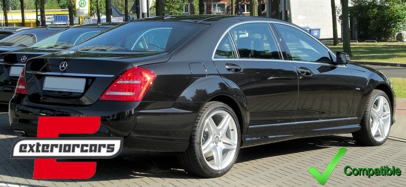 Difuzor zraka Facelift S63 S65 AMG dizajn (mat crna) / Mercedes S-klasa W221 (2006-2013), RDMBW221
