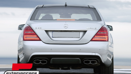 Difuzor zraka Facelift S63 S65 AMG dizajn (mat crna) / Mercedes S-klasa W221 (2006-2013), RDMBW221