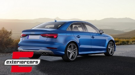 Difuzor zraka & ispušni sustav S3 dizajn / Audi A3 8V Facelift limuzina cabrio (2016-2019) S line, CORDAUA38VFSSESB