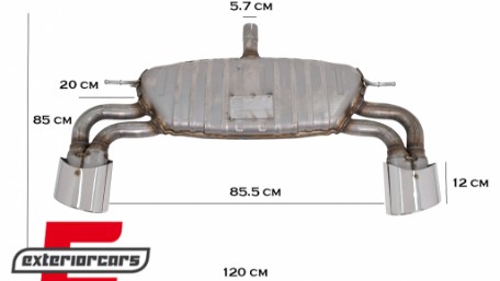 Difuzor zraka & ispušni sustav S3 dizajn / Audi A3 8V Hatchback Sportback (2012-2015), CORDAUA38VH