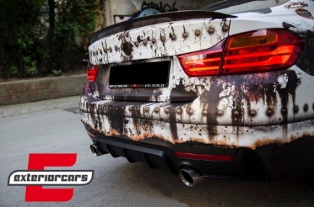 Difuzor zraka M-Performance dizajn (mat crna) / BMW serije 4 F32 F33 F36 (2013-2019), 38246