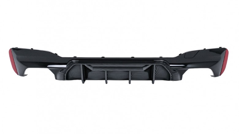 Difuzor zraka M5 dizajn (piano crna/carbon) / BMW serije 5 G30 G31 limuzina karavan (2017-2024), RDBMG30M5D