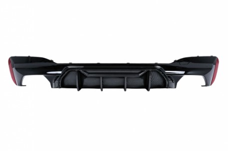 Difuzor zraka M5 dizajn (piano crna/carbon) / BMW serije 5 G30 G31 limuzina karavan (2017-2024), RDBMG30M5D