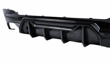 Difuzor zraka M5 dizajn (piano crna/carbon) / BMW serije 5 G30 G31 limuzina karavan (2017-2024), RDBMG30M5D