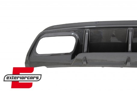 Difuzor zraka & nastavci auspuha A45 AMG dizajn (Carbon look) / Mercedes A-klasa W176 (2013-2018), CORDMBW176FCFA45C
